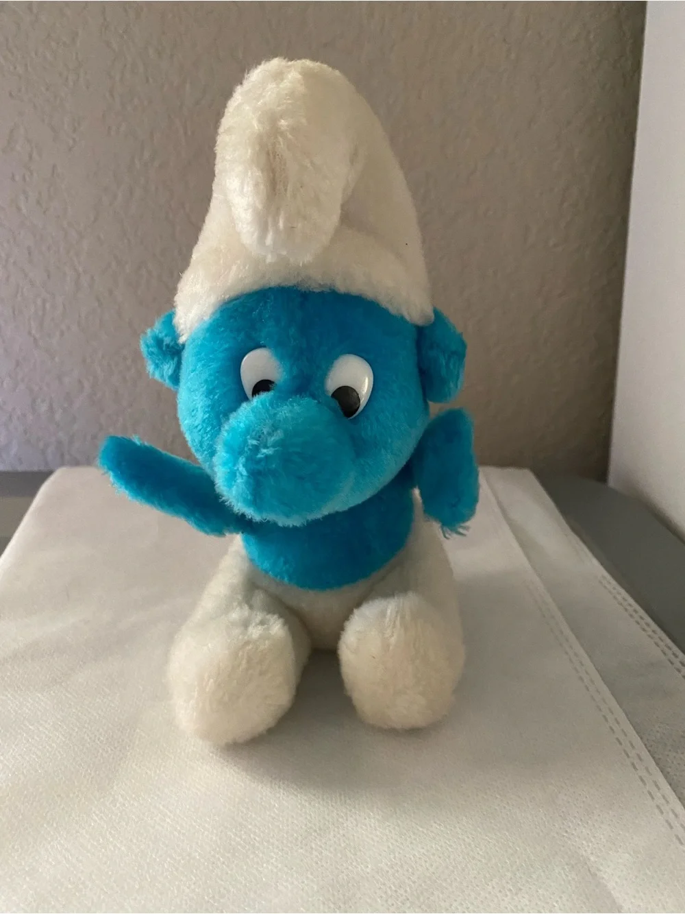 Vintage Smurf Plush Small Russ Berrie Co 1980 8 Inch